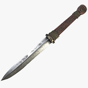 Fantasy Sword RPG Saxon Seax Sax Sword Knife Shortsword Dagger Blade Sax Germanic