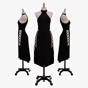 Evening Dress on Dress Form