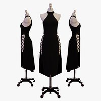 Evening Dress on Dress Form