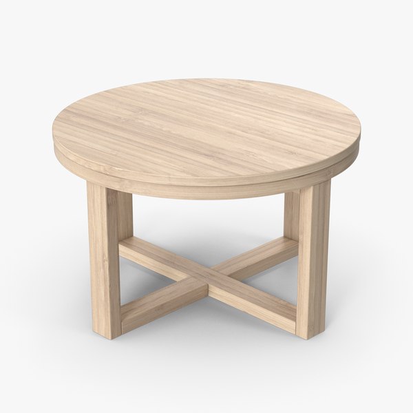 Wooden Ring Table 3D model