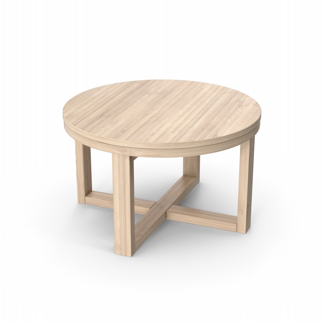 Wooden Ring Table 3D Model - TurboSquid 1842092