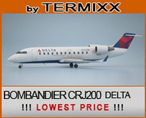 3d model private jet bombardier crj-200