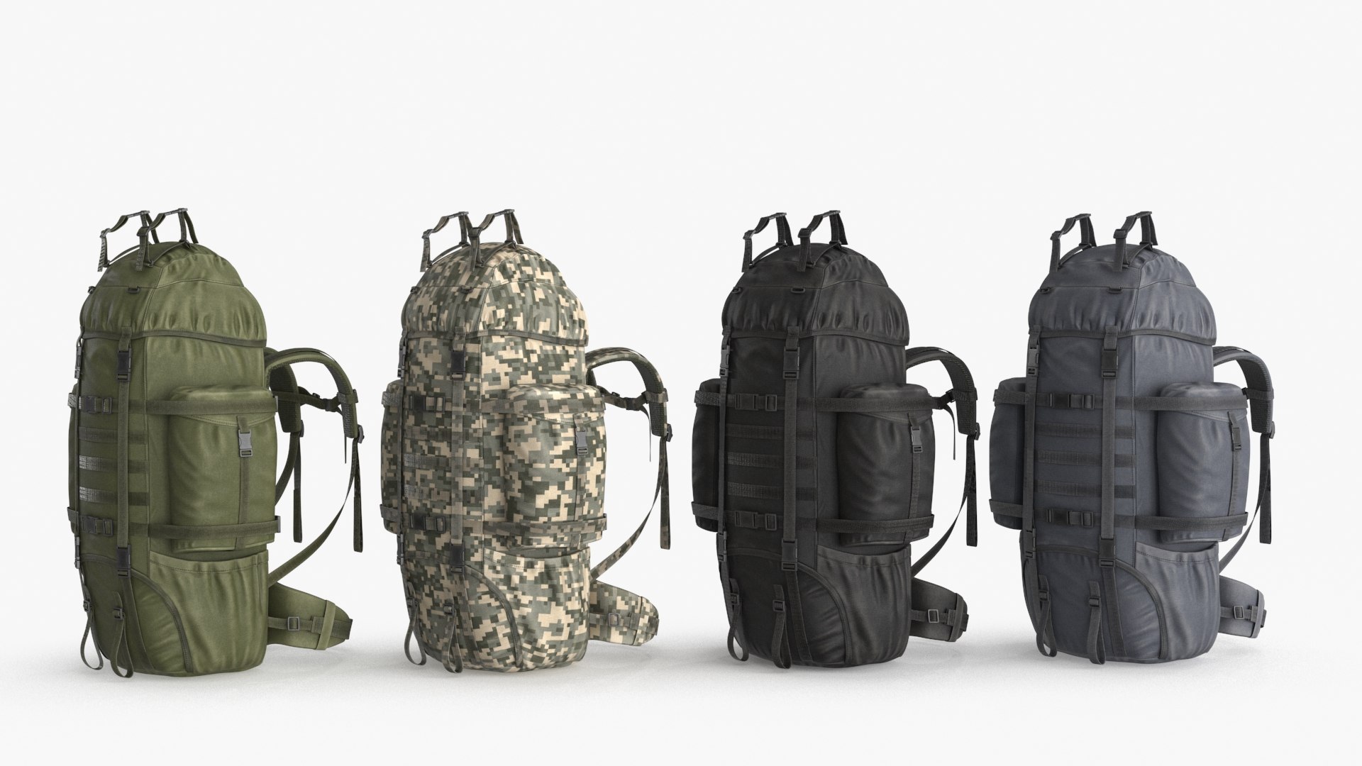 Tactical Military Backpack 3D model - TurboSquid 2060810