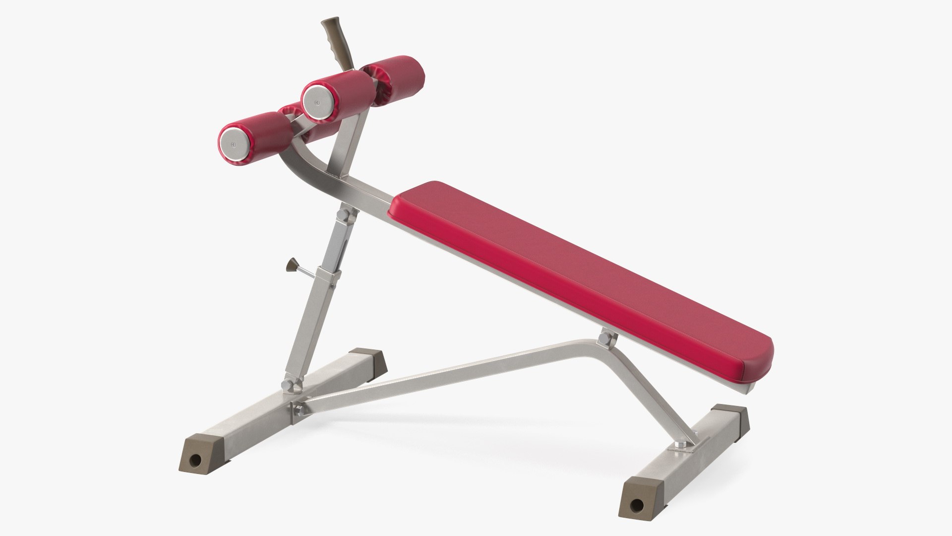 Crunch Bench Red 3D model preview
