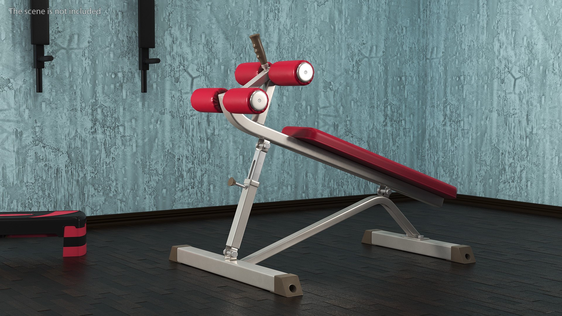 Crunch Bench Red 3D Model - TurboSquid 1838745
