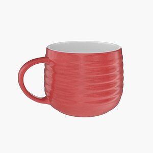Glazed Red Coffee Mug 3D model