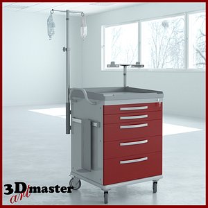 Whisper Series Loaded ER Medical Cart