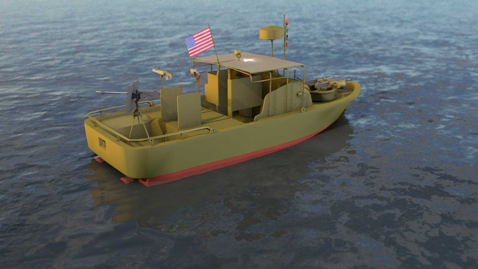 3D model pibber patrol boat river - TurboSquid 1459324