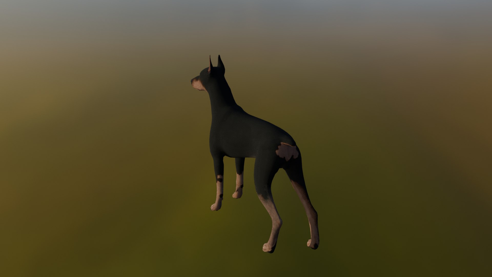 3D Doberman Model - TurboSquid 2311992