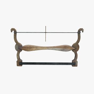3D Medieval Hand Saw 01 model