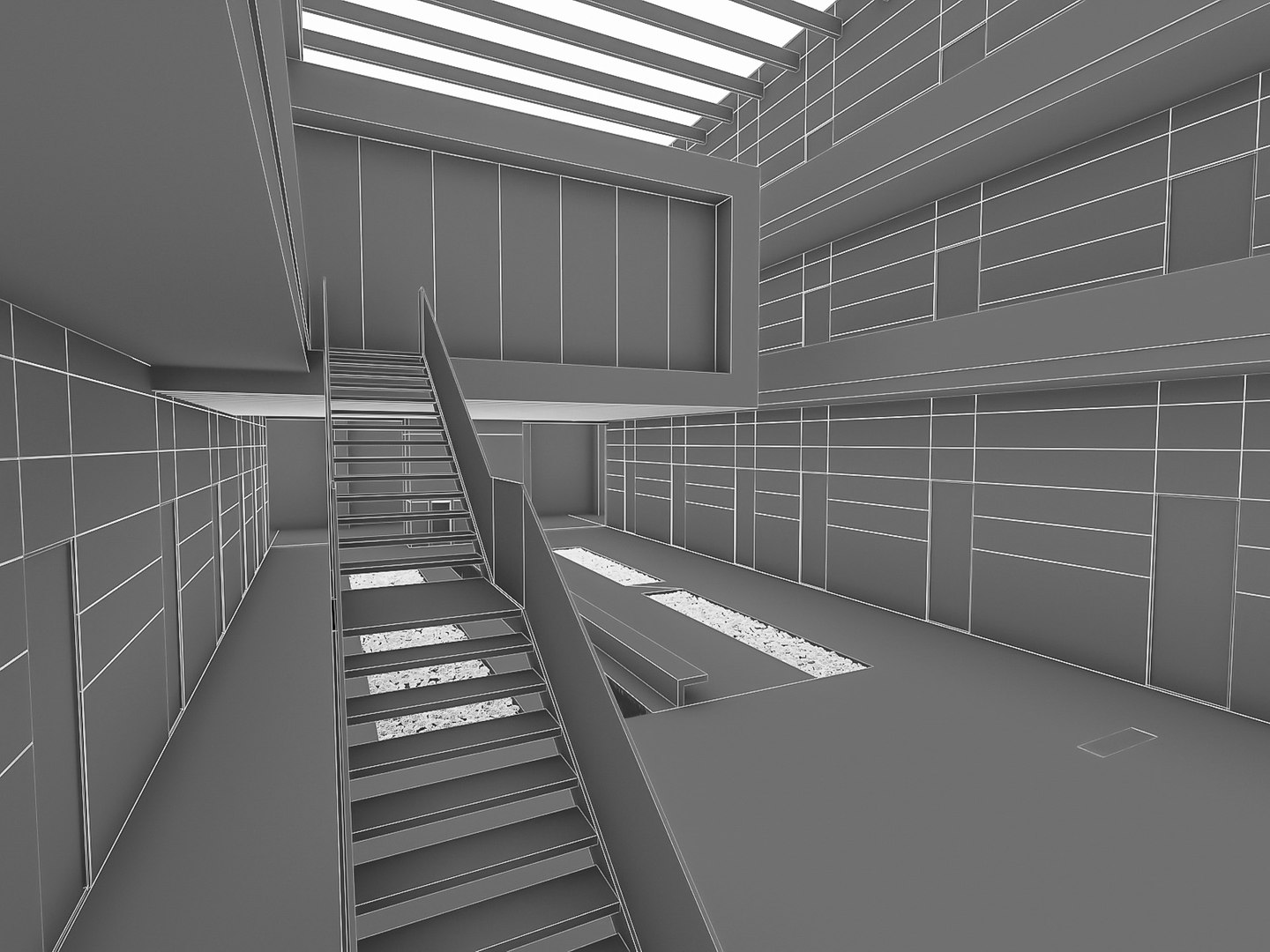 3D Model Pablic Hall Interior 02 - TurboSquid 1751384