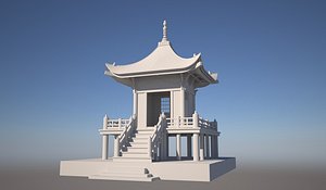 japanese tea house 3D model