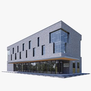 commercial building 3D model