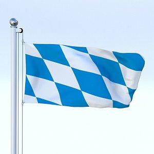 flag pole 3D model