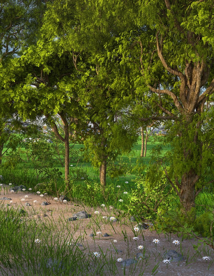 Path Forest Green 3D - TurboSquid 1426857