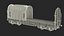 3D model DB Cargo Coil Transporter Tarpaulin Freight Wagon No Interior Clear