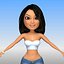 Cartoon Woman Sexy Latina