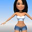 Cartoon Woman Sexy Latina