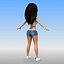 Cartoon Woman Sexy Latina