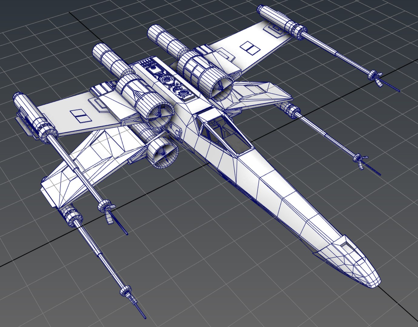 3ds max star wars x-wing starfighter https://p.turbosquid.com/ts-thumb/Zs/EGvWk6/HqZ4TgrO/gamereadystarwarsxwing3dmodelmayascreen_04/jpg/1444236409/1920x1080/fit_q87/31118470fe8b120415f2ba9f31e49510559e7b27/gamereadystarwarsxwing3dmodelmayascreen_04.jpg