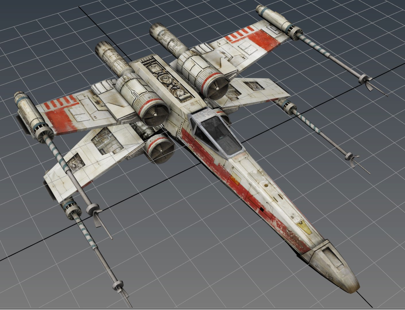 3ds max star wars x-wing starfighter https://p.turbosquid.com/ts-thumb/Zs/EGvWk6/JEs5i8DV/gamereadystarwarsxwing3dmodelmayascreen_01/jpg/1444236409/1920x1080/fit_q87/3e045397b1ef8193a44641fab638eccc56cdb0f5/gamereadystarwarsxwing3dmodelmayascreen_01.jpg