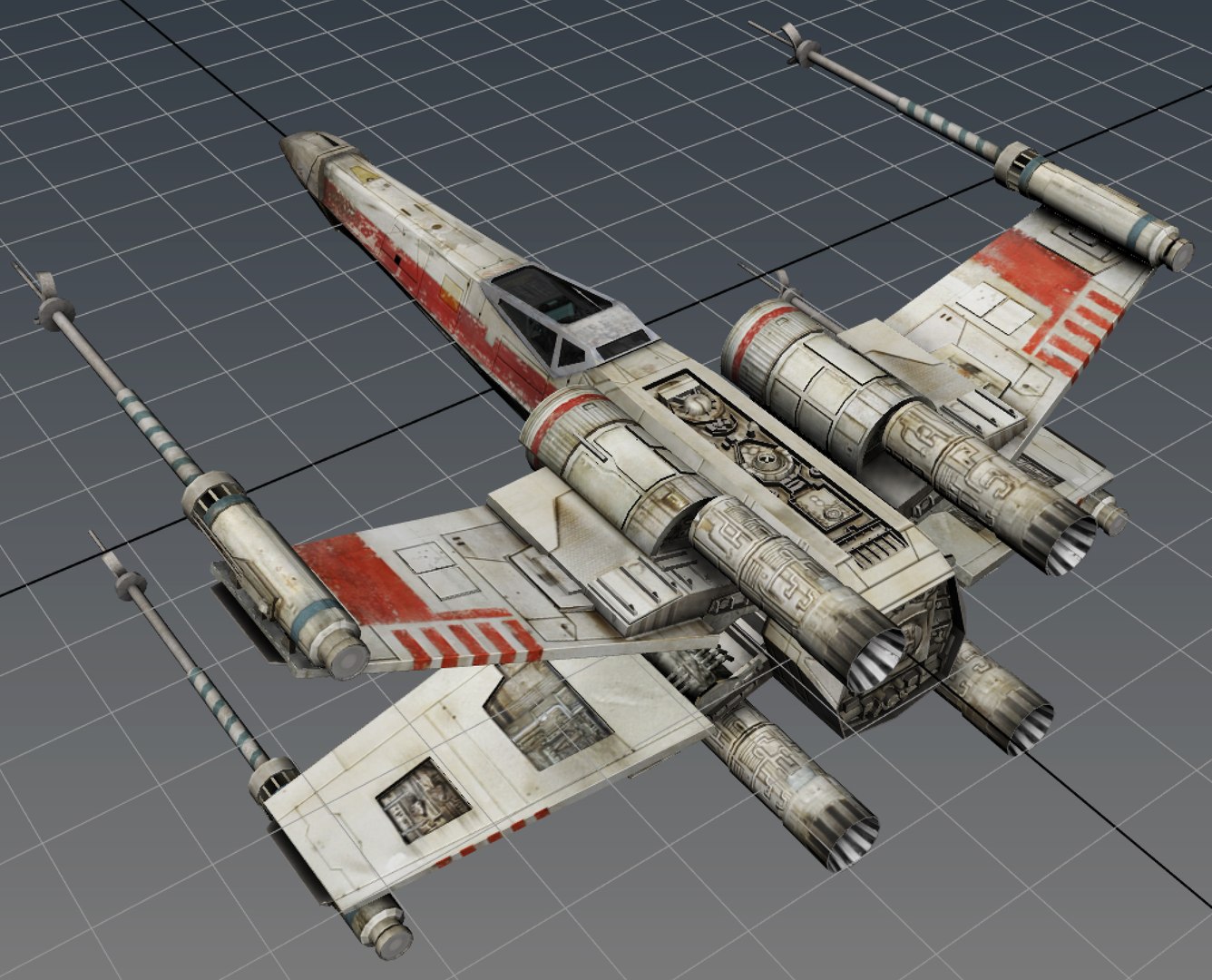 3ds max star wars x-wing starfighter https://p.turbosquid.com/ts-thumb/Zs/EGvWk6/PCHqxLmQ/gamereadystarwarsxwing3dmodelmayascreen_07/jpg/1444236409/1920x1080/fit_q87/718d3df9fc47986b9a6b572a8d0c019708f2941f/gamereadystarwarsxwing3dmodelmayascreen_07.jpg