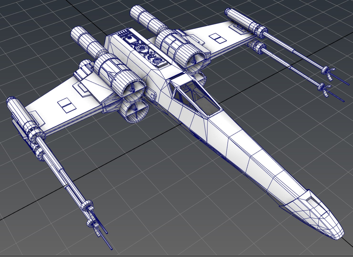 3ds max star wars x-wing starfighter https://p.turbosquid.com/ts-thumb/Zs/EGvWk6/PUJvBrHo/gamereadystarwarsxwing3dmodelmayascreen_03/jpg/1444236409/1920x1080/fit_q87/44de1e38536d62cb0e59dd3a72cf890f1efdf33c/gamereadystarwarsxwing3dmodelmayascreen_03.jpg