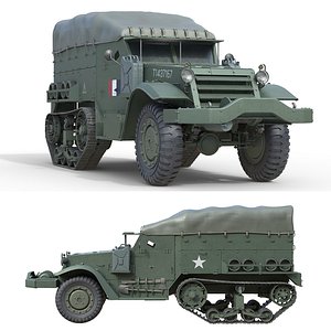 M5 Half Track Carrier 3D