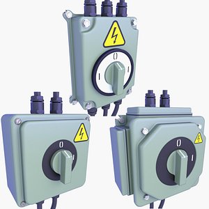 3D model Industrial Electric Switches v7