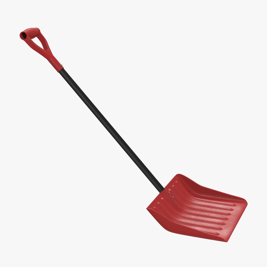 Snow or Utility Shovel 3D model preview