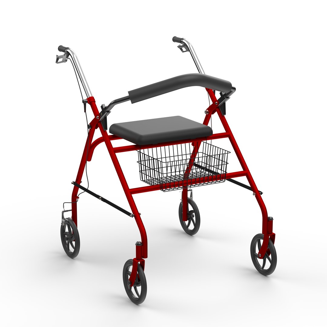 3D Medical Walker Four wheel Rollator model https://p.turbosquid.com/ts-thumb/Zs/TSURE3/nl/walkertipalertportfolio/jpg/1762345586/1920x1080/fit_q87/9e01ad20a605cdfac4c6d1fbe5e27100b0a075de/walkertipalertportfolio.jpg