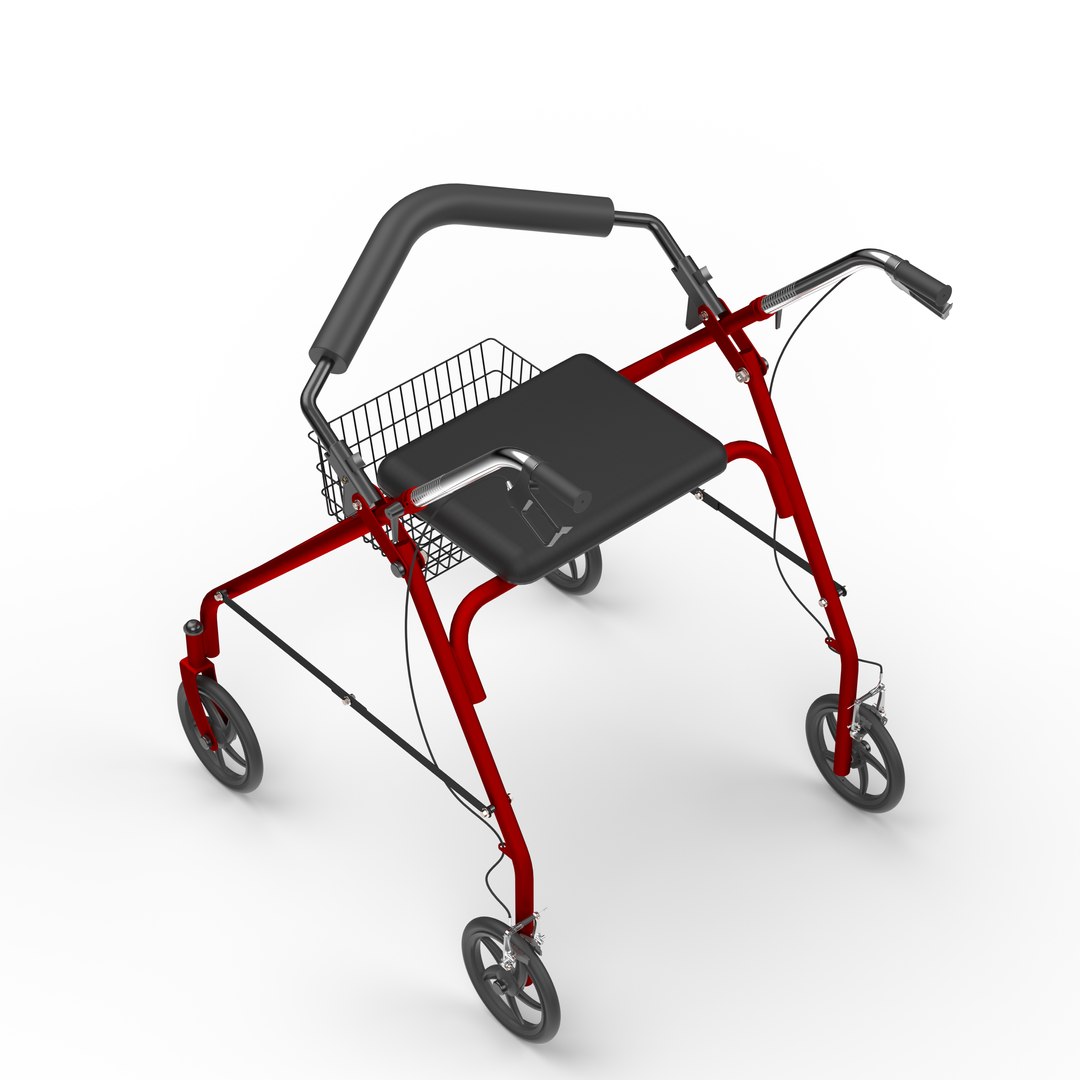 3D Medical Walker Four wheel Rollator model https://p.turbosquid.com/ts-thumb/Zs/TSURE3/sO/walkertipalertportfolio10/jpg/1762345331/1920x1080/fit_q87/09afd5281a0d0cb365777e7de53b5b438b164416/walkertipalertportfolio10.jpg