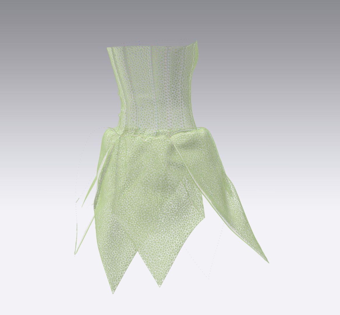 Floral Lace Dress 3D Model - TurboSquid 2233967