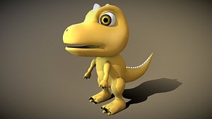 Cartoon Tyrannosaurus 3D model