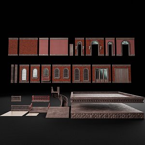 3D MODULAR WALL INTERIOR EXTERIOR KIT 03