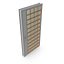 Modern Design White Metal Steel Door with Glass Details model 3D model