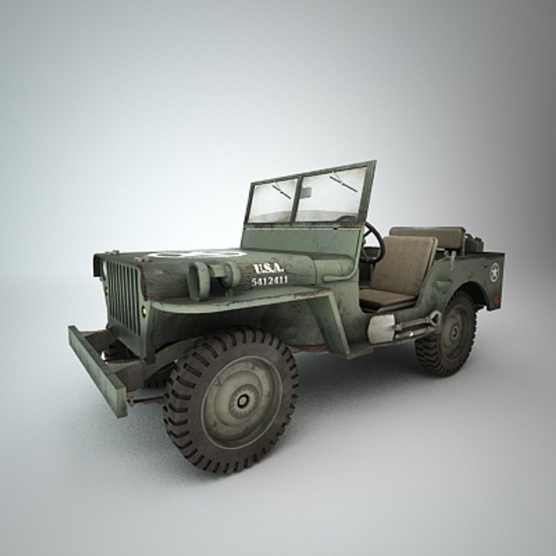 3d Jeep Willys