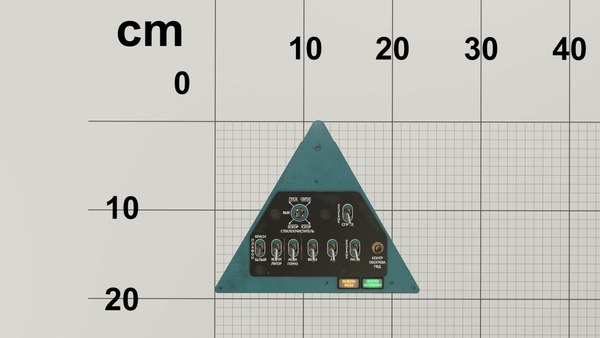 3D model left triangular panels board - TurboSquid 1362063