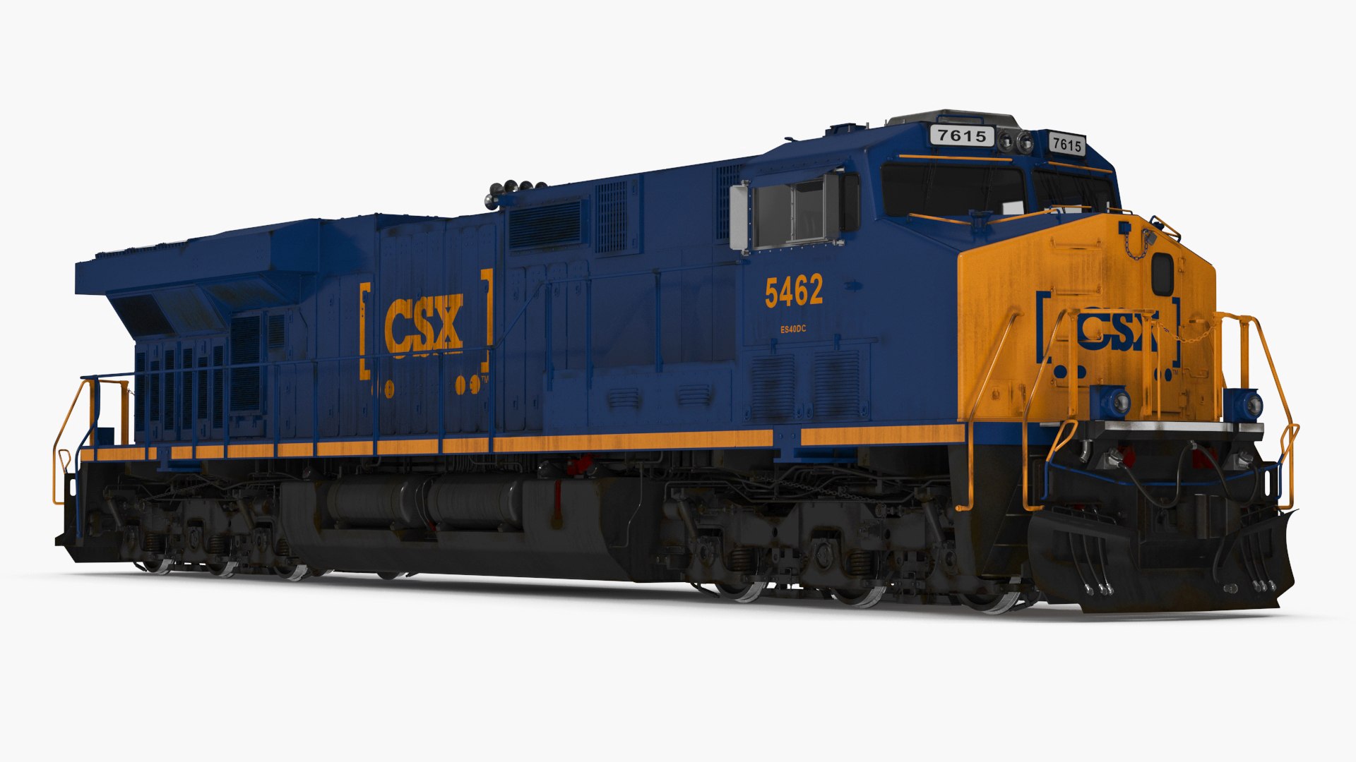 CSX GE AC6000CW Locomotive 3D model preview