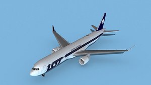 3D Boeing 767-400 LOT Polish