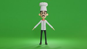 Chef Character 3D model 3D