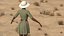 Toyota Land Cruiser Safari Rigged mit Dark Skin Black Woman Collection