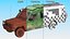 Toyota Land Cruiser Safari Rigged mit Dark Skin Black Woman Collection