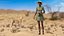 Toyota Land Cruiser Safari Rigged mit Dark Skin Black Woman Collection