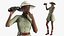 Toyota Land Cruiser Safari Rigged mit Dark Skin Black Woman Collection