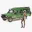 Toyota Land Cruiser Safari Rigged mit Dark Skin Black Woman Collection