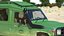 Toyota Land Cruiser Safari Rigged mit Dark Skin Black Woman Collection