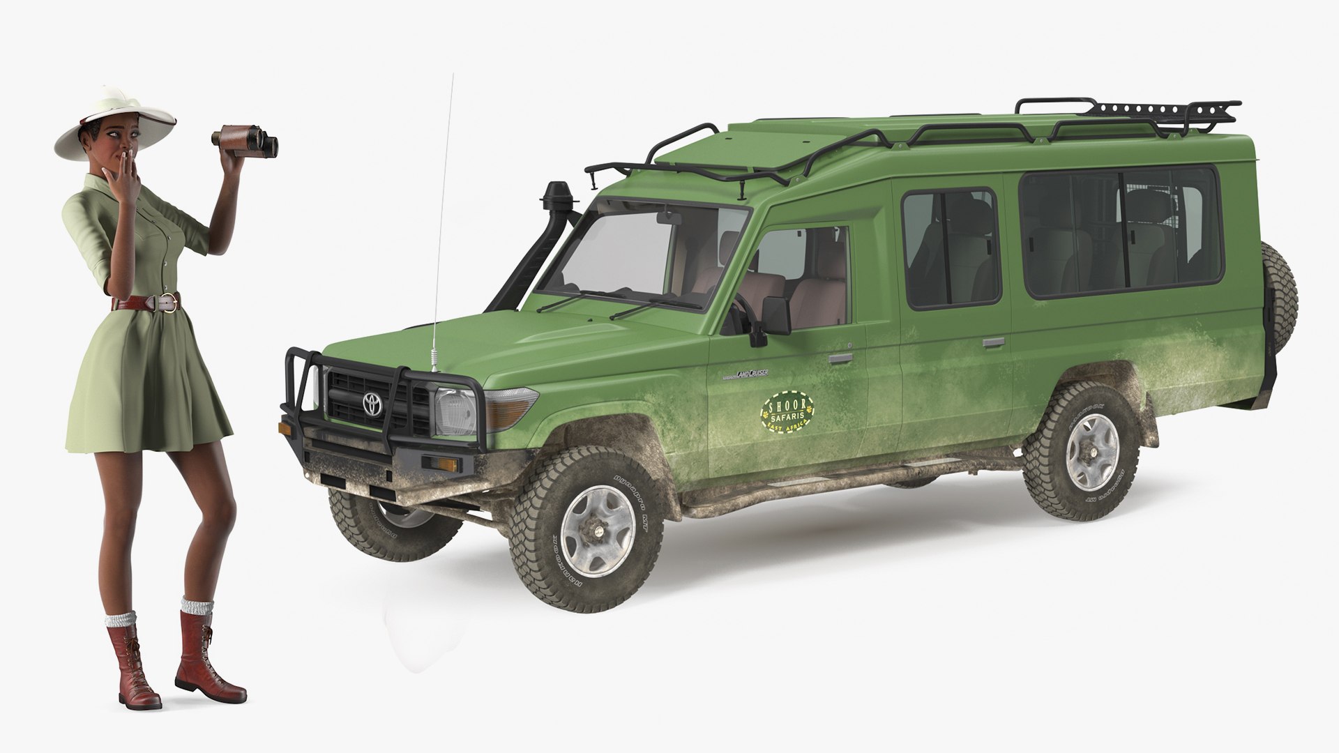 Toyota Land Cruiser Safari Rigged with Dark Skin Black Woman Collection 3D model https://p.turbosquid.com/ts-thumb/Zs/g93rzM/tx/toyotalandcruisersafaririggedwithdarkskinblackwomancollection3dmodel001/jpg/1635765781/1920x1080/fit_q87/4b480e27fcd478dd86bbca980cddd9f191469702/toyotalandcruisersafaririggedwithdarkskinblackwomancollection3dmodel001.jpg