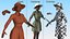 Toyota Land Cruiser Safari Rigged mit Dark Skin Black Woman Collection