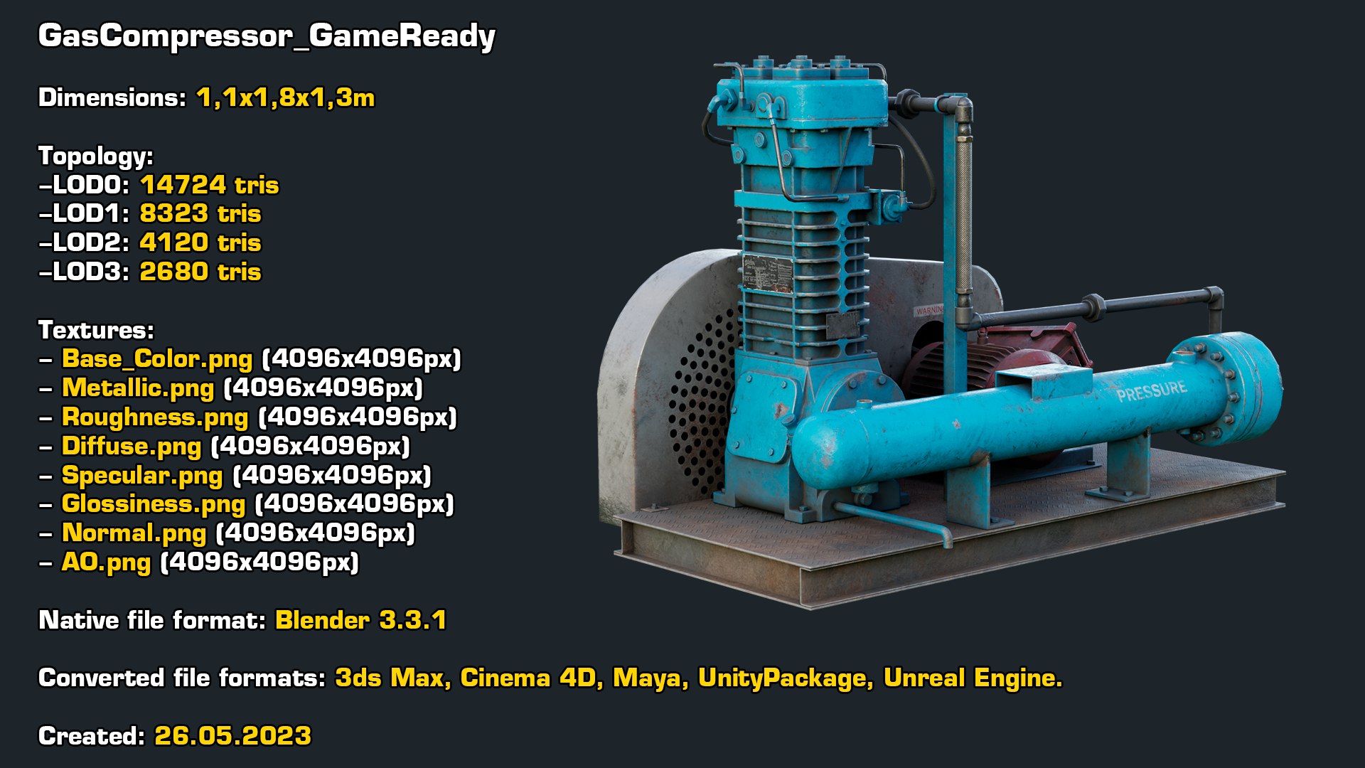 Industrial Mega Collection Realtime 3D model https://p.turbosquid.com/ts-thumb/Zs/hjPWTb/3e/statscompr/jpg/1720793675/1920x1080/fit_q87/6acf7159319a23f2a7c3e7b505c5ab105d3456cd/statscompr.jpg